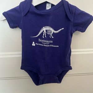 Rabbit Skins Purple Dinosaur Baby Bodysuit as seen on Stranger Things 6m